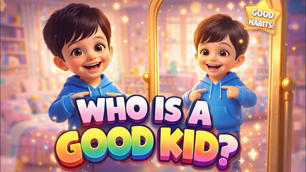 Who Is a Good Kid? | Good Habits Song for Kids | 3D Animated Please Sorry Thank You Song | AkkuYashi