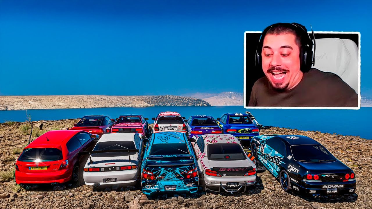 LADEIRA SEM FREIO COM CARROS JDM NO FORZA HORIZON 5