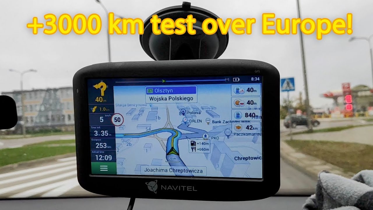 Navitel E505 GPS Navigation Test +3000km Across Europe!