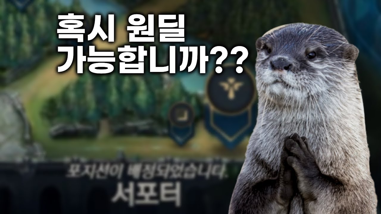 한창 원딜하고 싶을 나이
