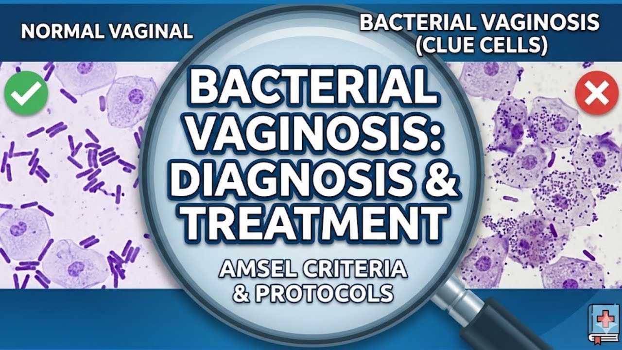 Bacterial Vaginosis: Diagnosis & Treatment (Amsel Criteria) | NEET PG & Clinical Practice✔️🩺📚