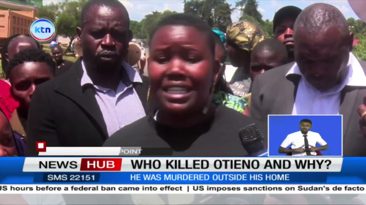 Molo residents protests the death of activist Richard Otieno, alias Molo President