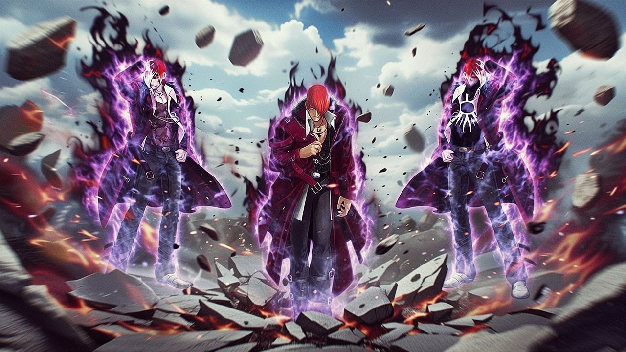 [KOF Mugen] Orochi Iori Yagami LV 1, LV 2 Team Vs 16 Ultimate Fighters Team
