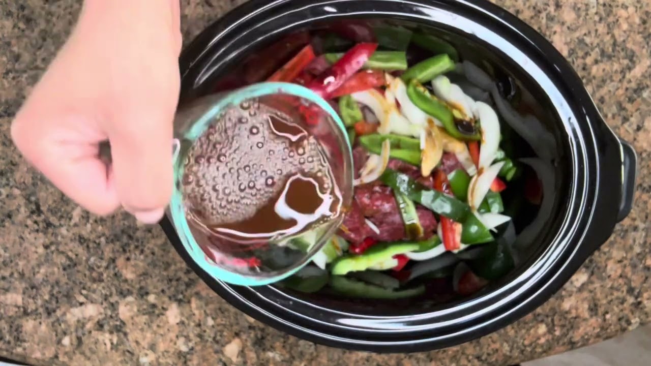 BEST CROCKPOT PEPPER STEAK