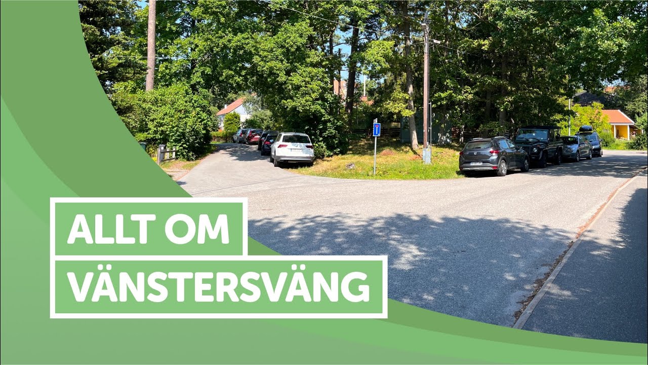 Ta körkort - Vänstersväng (korsning + landsväg)
