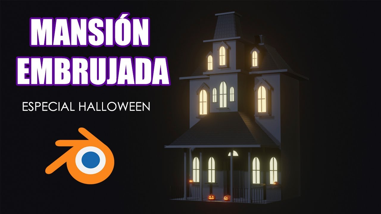 👻 Haz una Mansión Embrujada 👻 (Tutorial Blender en Español)