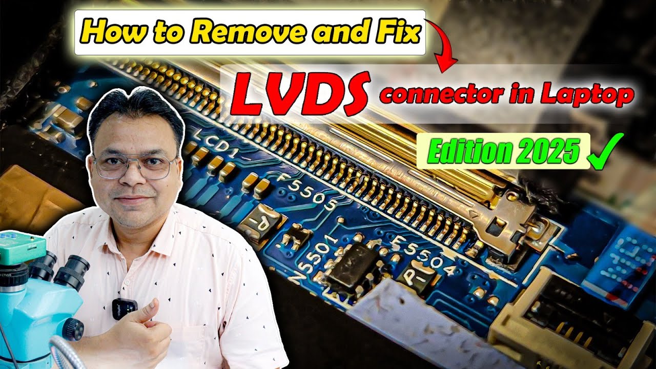 how to replace LVDS connector in laptop #akinfo #colorproblem #laptoprepair #displayproblem #dead