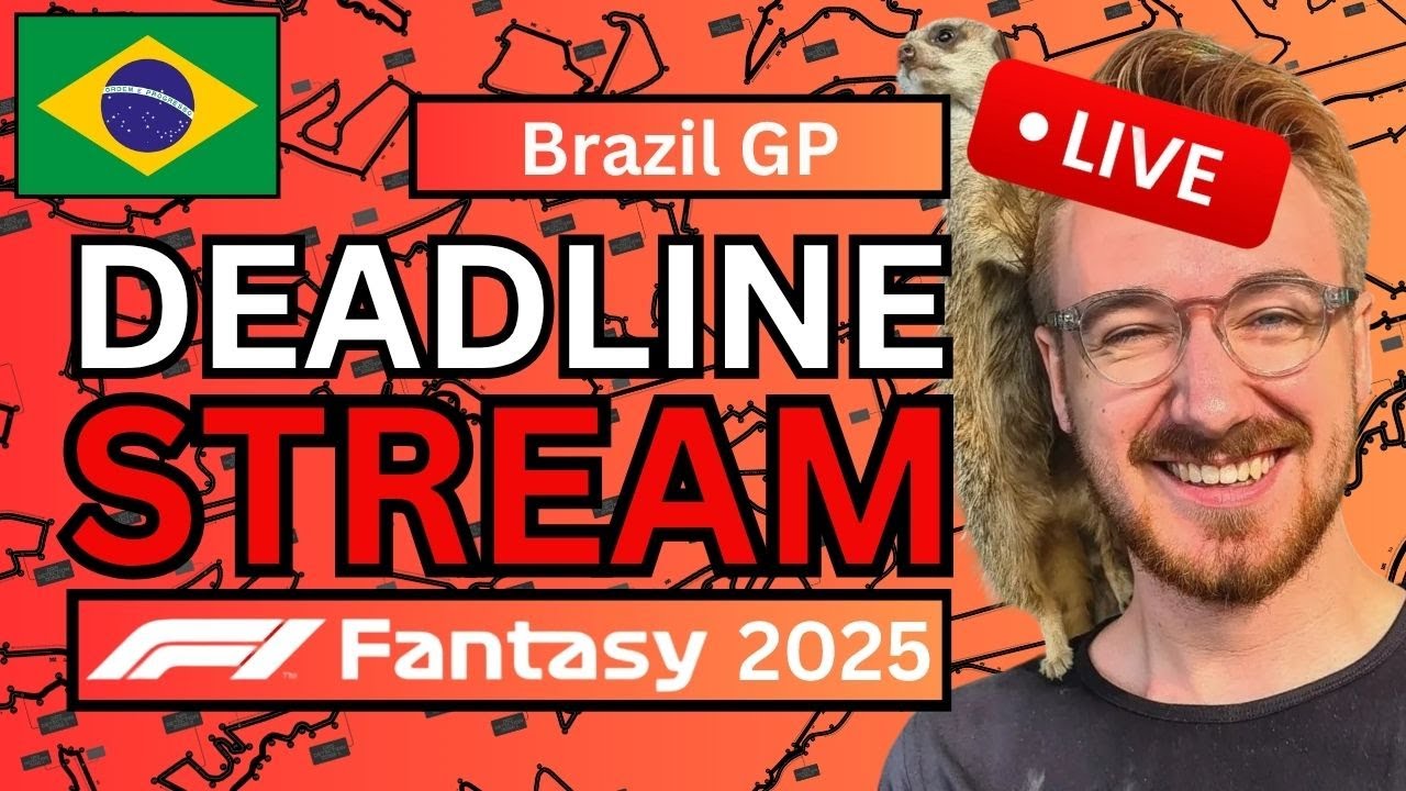F1 FANTASY DEADLINE STREAM 🕙🕙 | Brazil GP | F1 Fantasy Tips 2025