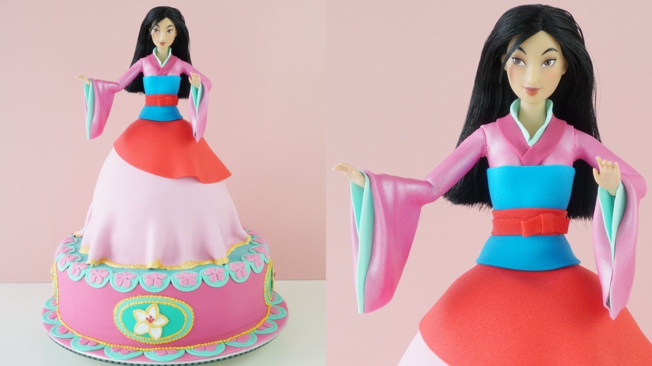 Princess Mulan Cake Tutorial 프린세스 뮬란케이크