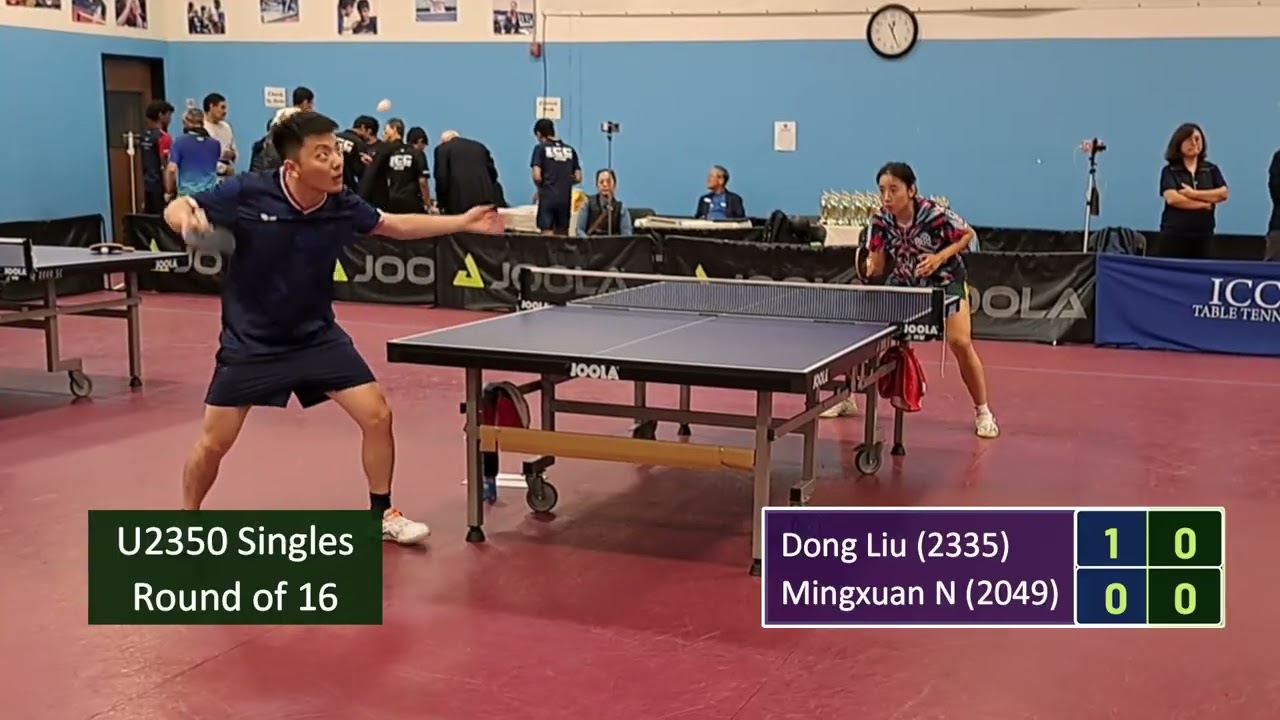Dong Liu (2335) vs Mingxuan Nie (2049) at ICC JOOLA AUTUMN OPEN on 10-25-2025