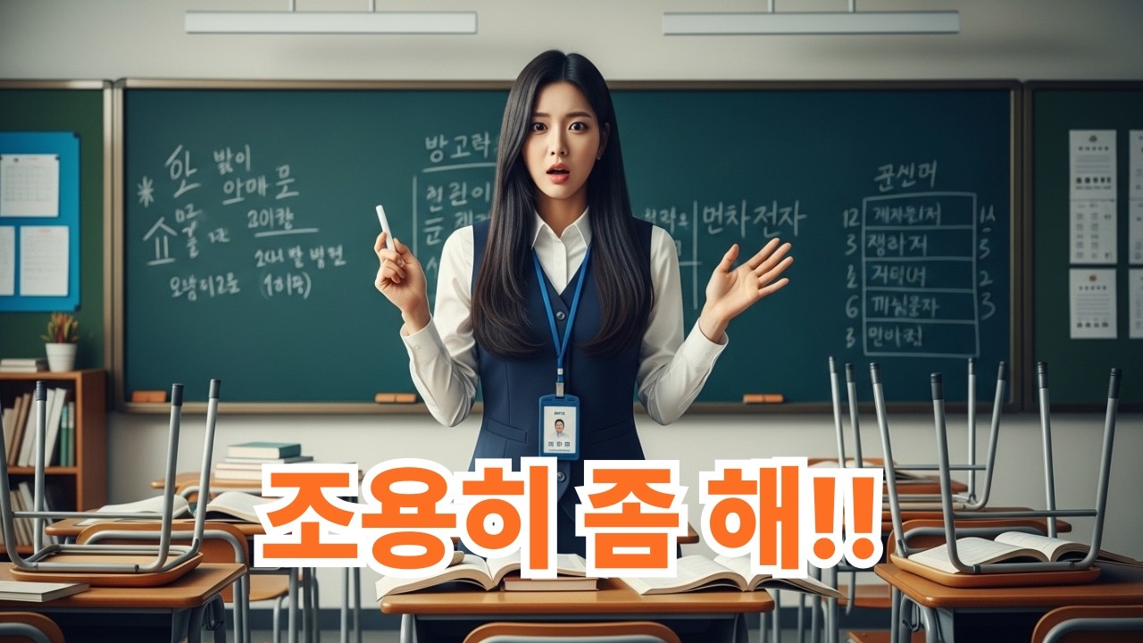 조용히 좀 해라 🎵 중·고등 교사 현실 코믹 트롯 10곡 모음  교무실 전쟁터  고삼 담임 인생
