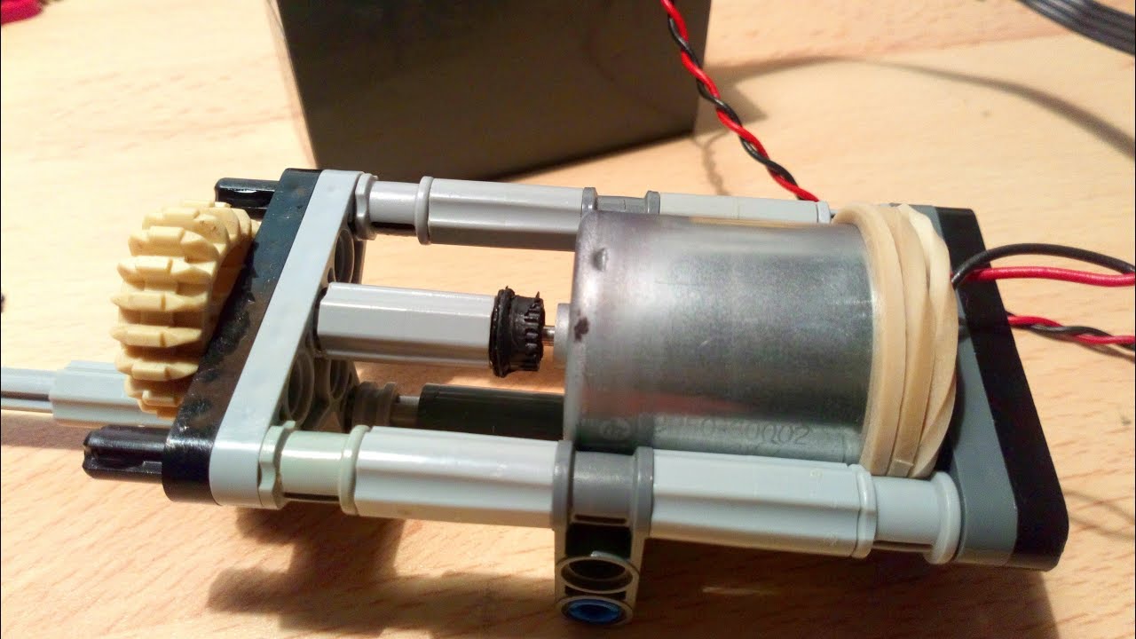 How To Make a Custom Lego DIY Motor - VERY POWERFUL !