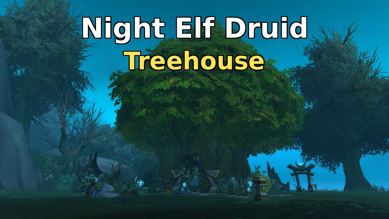 Night Elf Druid Tree House - World of Warcraft Housing Build