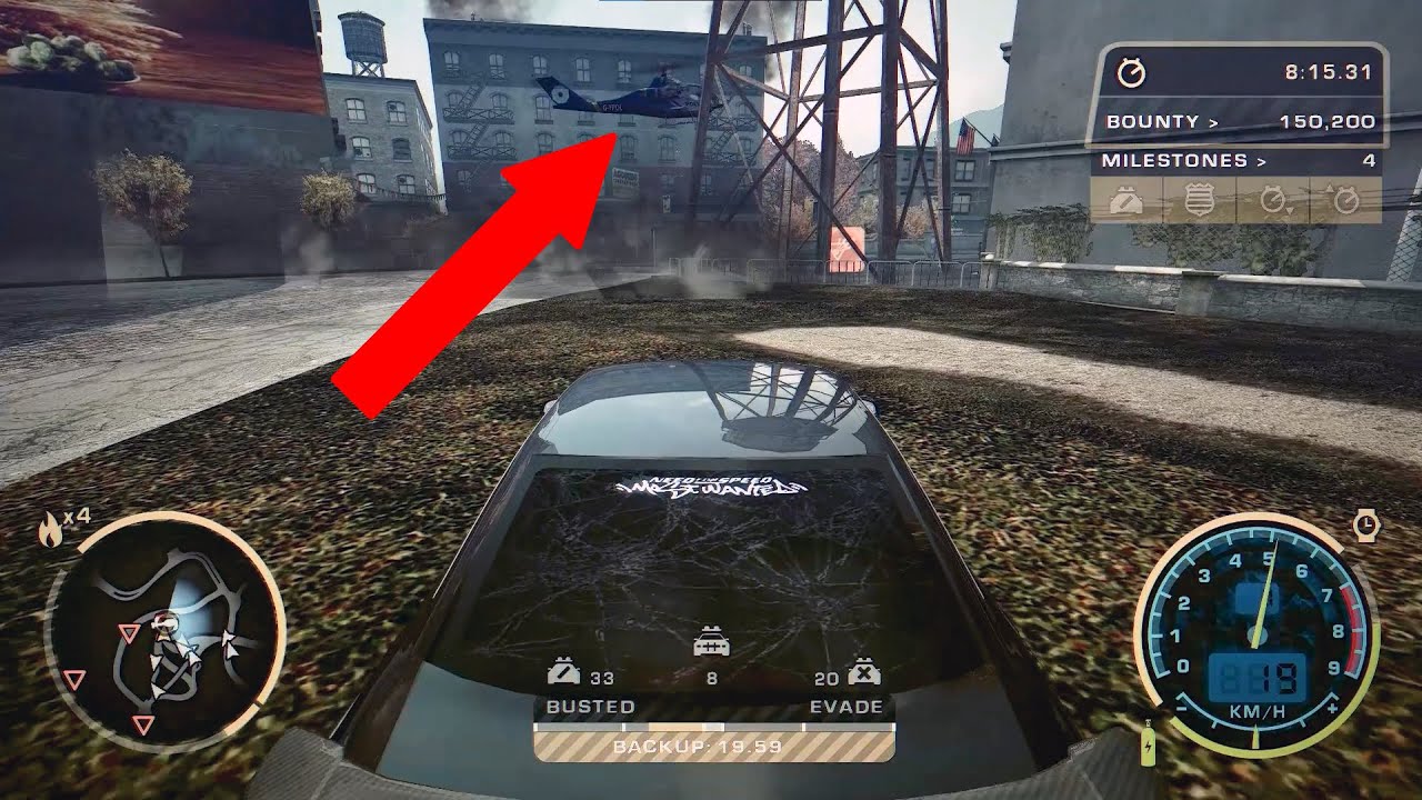 You Are Able To Destroy The Helicopter In NFS Most Wanted Remastered..?