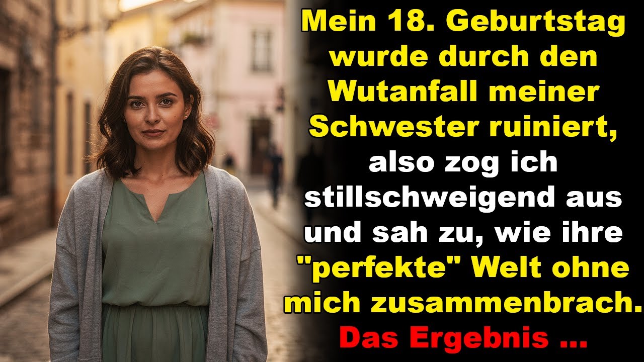 Mein 18. Geburtstag wurde durch den Wutanfall meiner Schwester ruiniert, also zog ich …