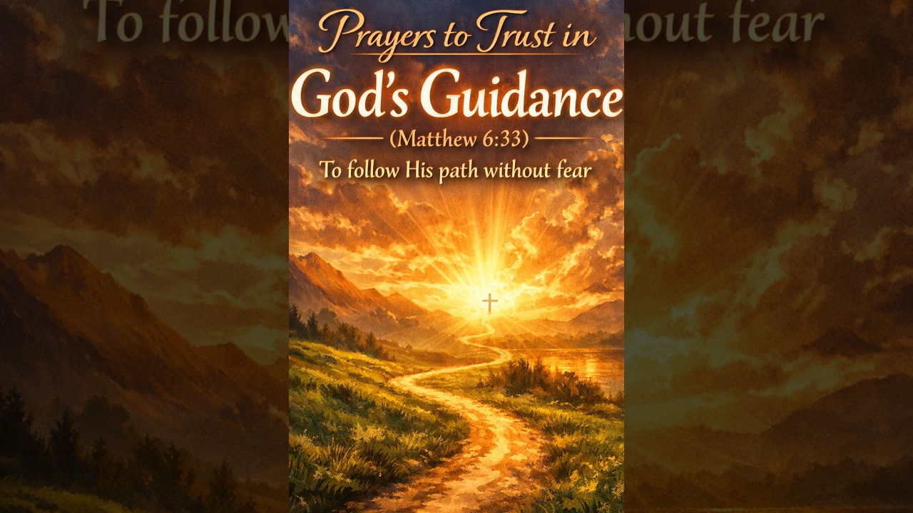 Prayers to Trust in Gods Guidance (Matthew 6:33)