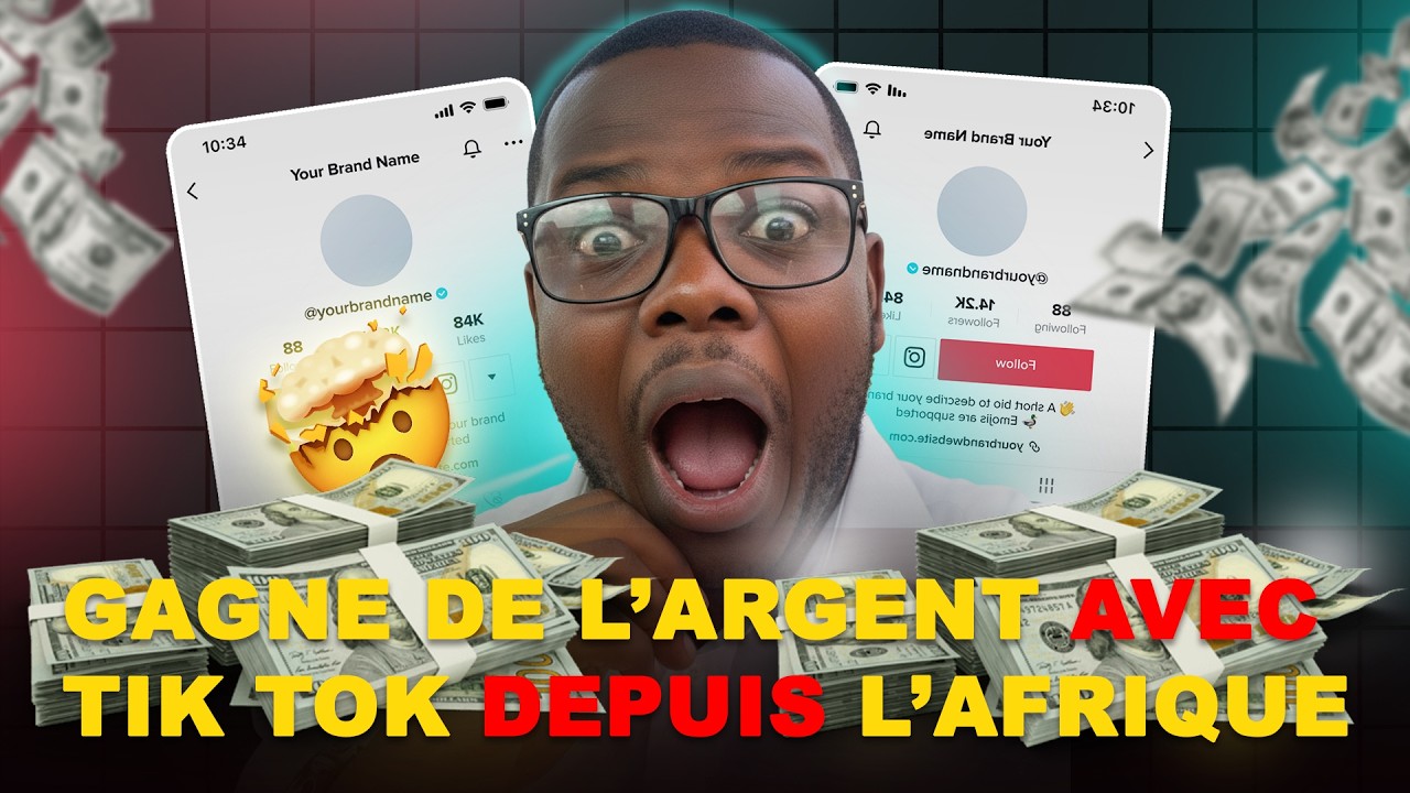Créer un compte tik tok Monétisable depuis l'Afrique
