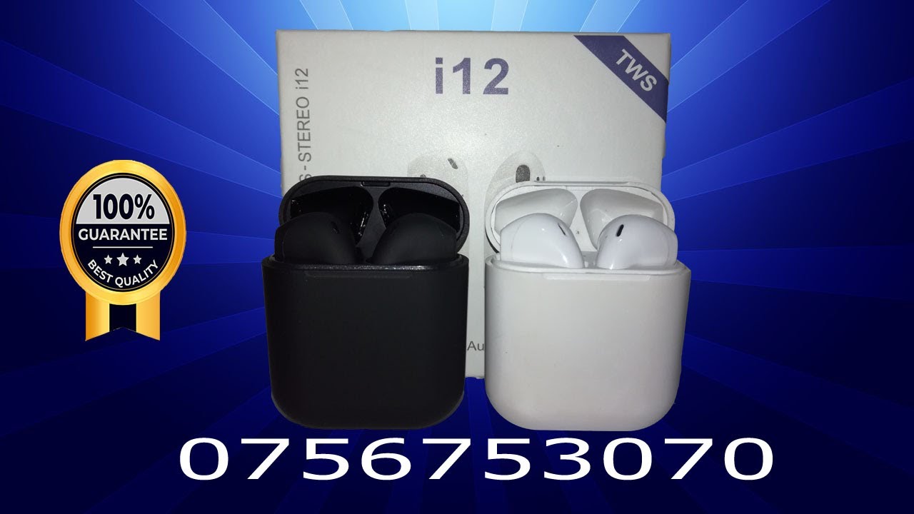 Original TWS i12 Airpods / Airpods Matte Black Review