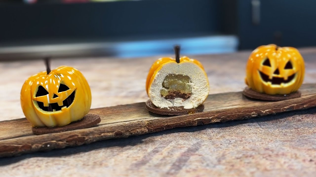 Halloween 3D pompoen dessert