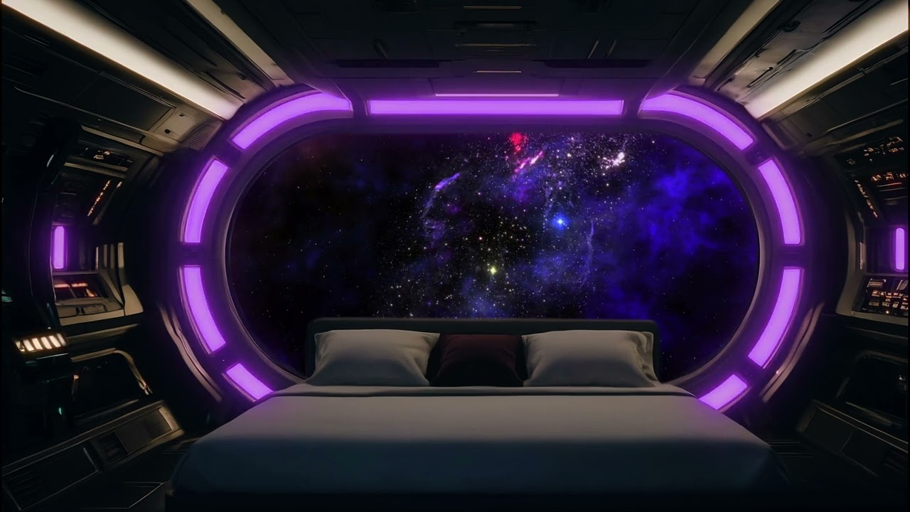 Starship Sleeping Room | Sleep Sounds Spaceship Ambience