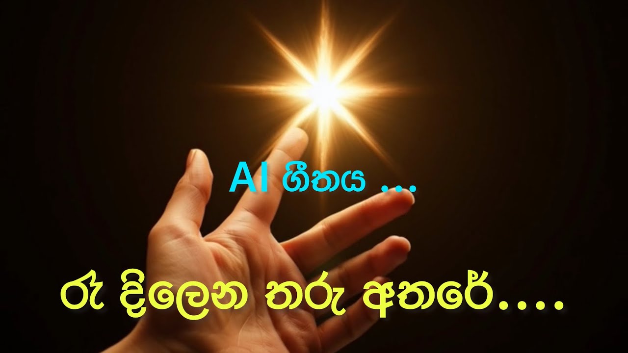 රෑ දිලෙන තරු අතරේ.... AI ගීතය .....