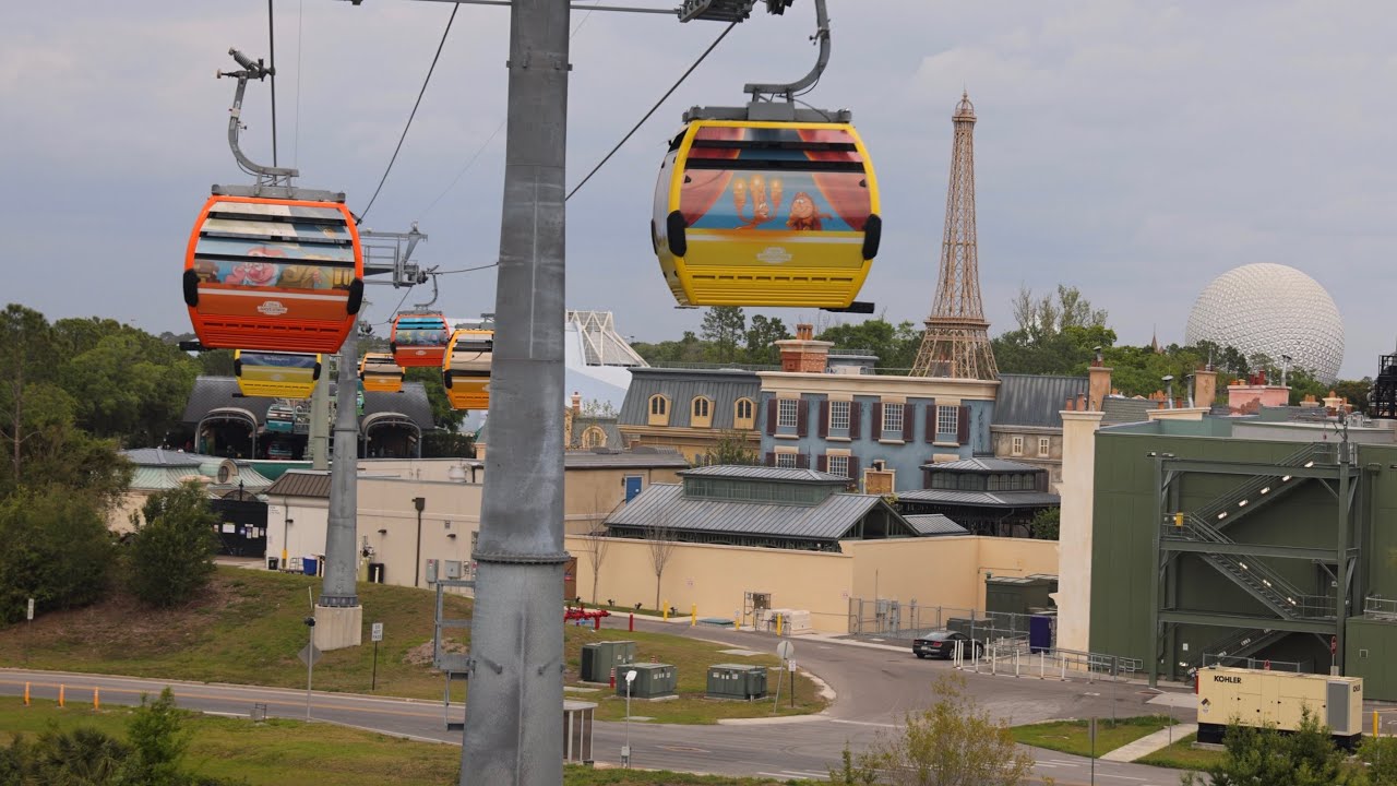 Disney Skyliner 2023 4K Ride to EPCOT from Disney's Hollywood Studios | Walt Disney World Florida