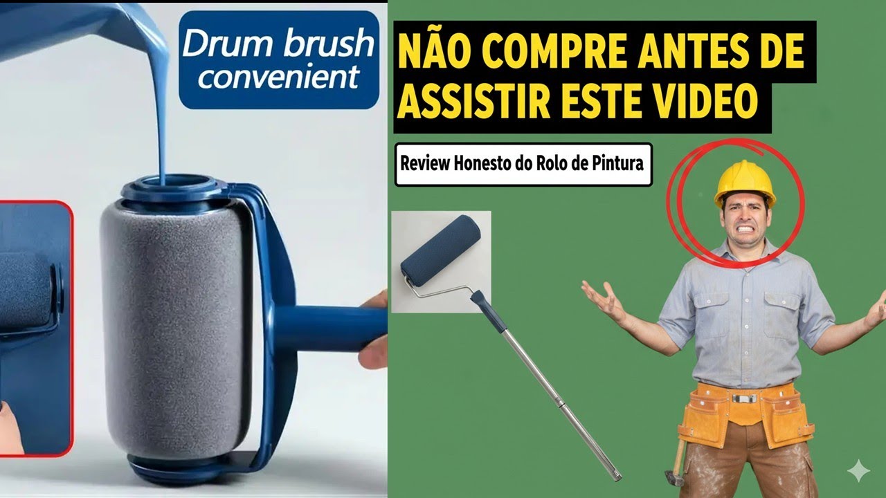 Testando o Rolinho da Shopee que promete pintar sem sugeira - vejas os testes e minha opinião