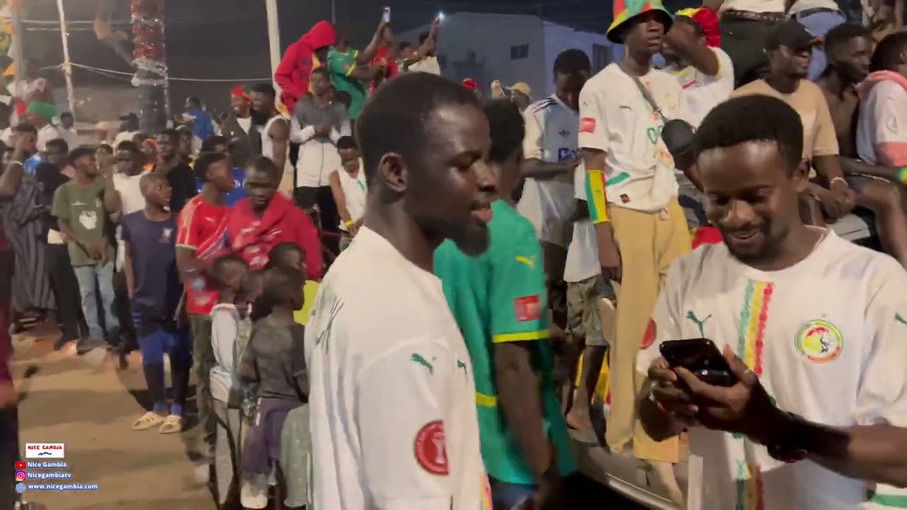 Gambian celebration Senegal vs Morocco