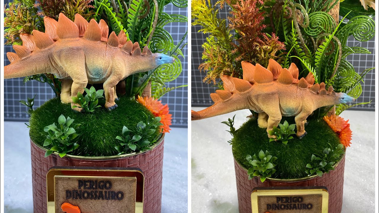 DIY | TUBOLATA BAIXA PERSONALIZADA SUPER LUXO TEMA DINOSSAUROS