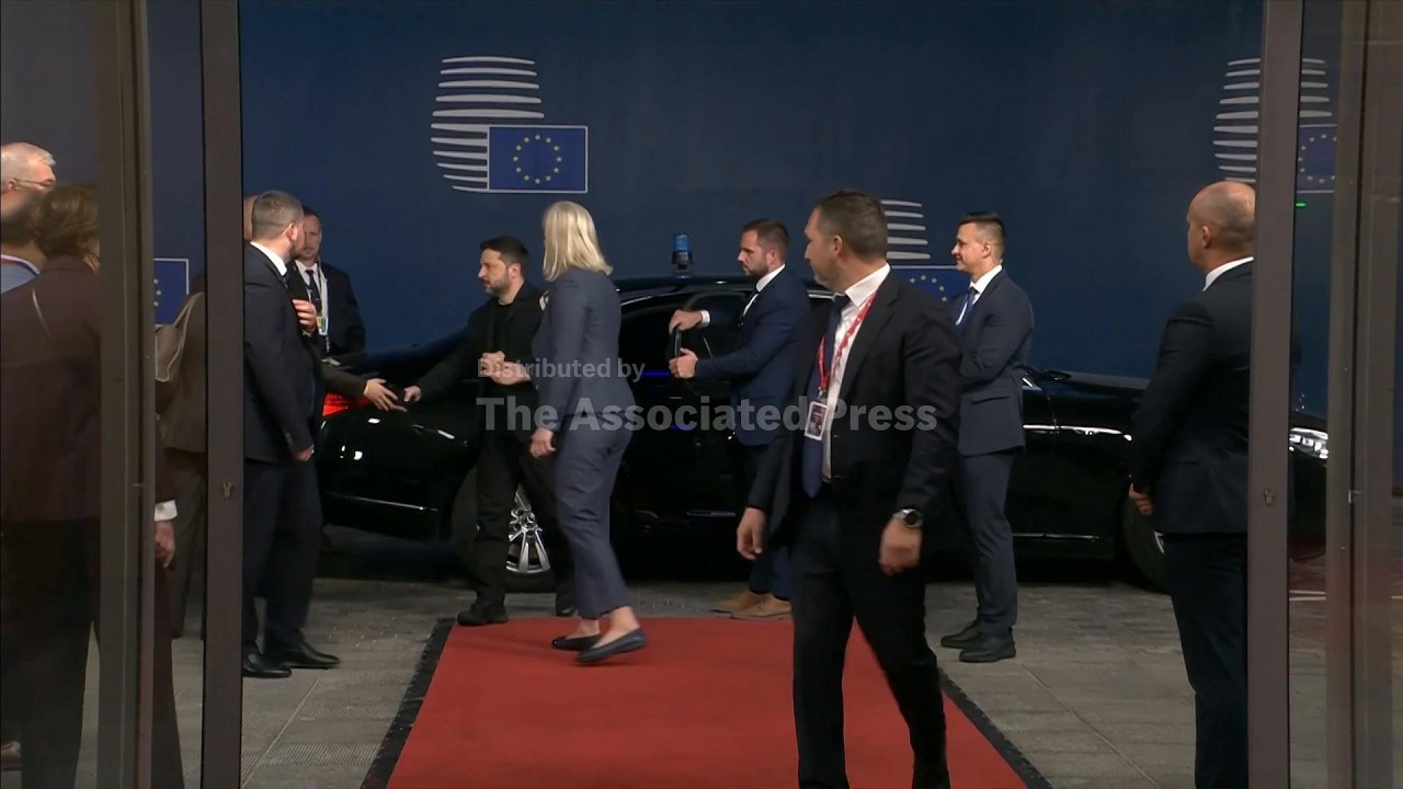 Zelenskyy arrives at European Council for bilateral meetings with EU leaders
