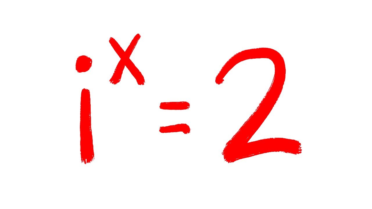 how is i^x=2 possible?