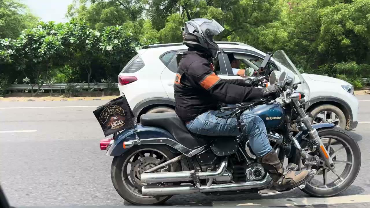 Harley Davidson FatBoy and Royal Enfield Super Meteor 650