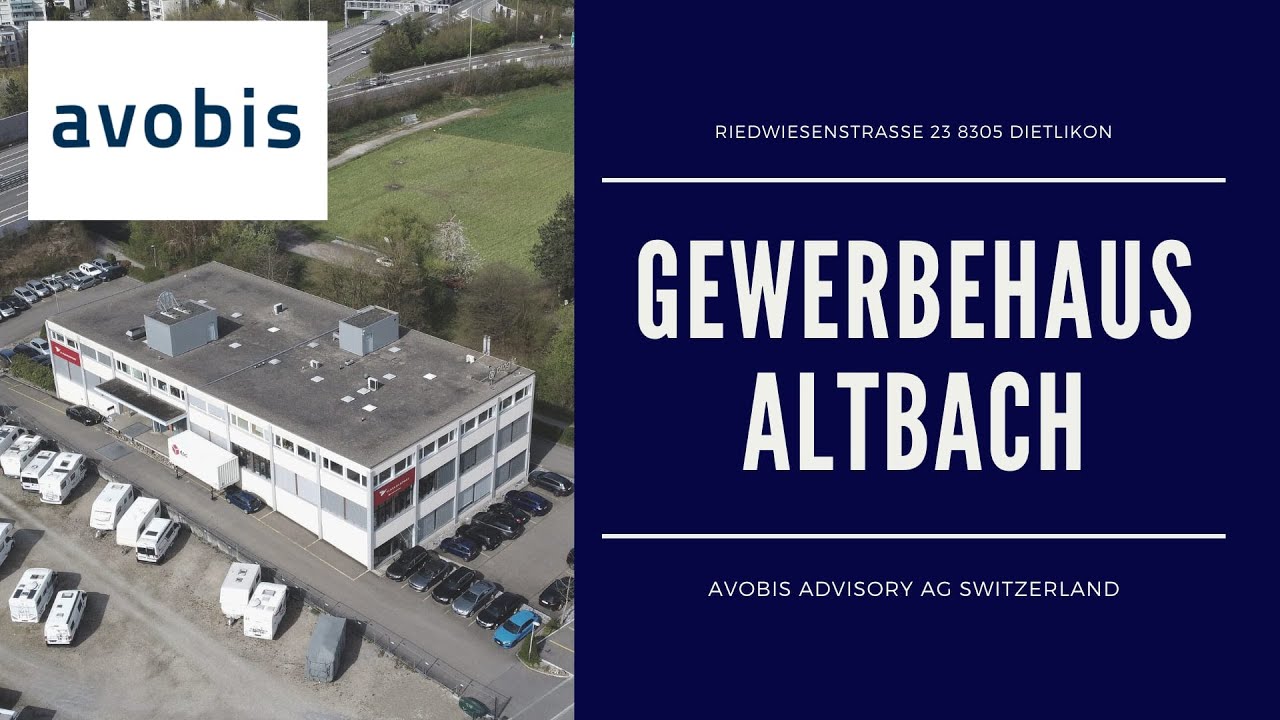 Gewerbehaus Altbach, Riedwiesenstrasse 23 in 8305 Dietlikon. #immobilien #avobis #advisory