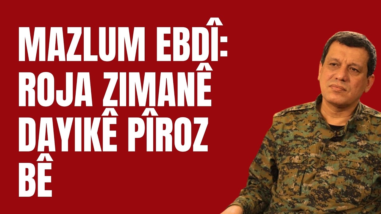 Fermandarê Giştî yê QSD'ê Mazlum Ebdî Roja  Zimanê Dayike ya Cîhanê pîroz kir.