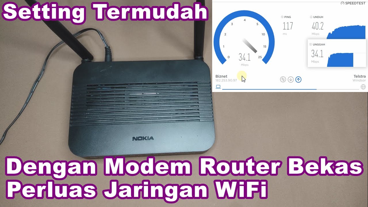 Cara memperluas WiFi menggunakan NOKIA bekas.