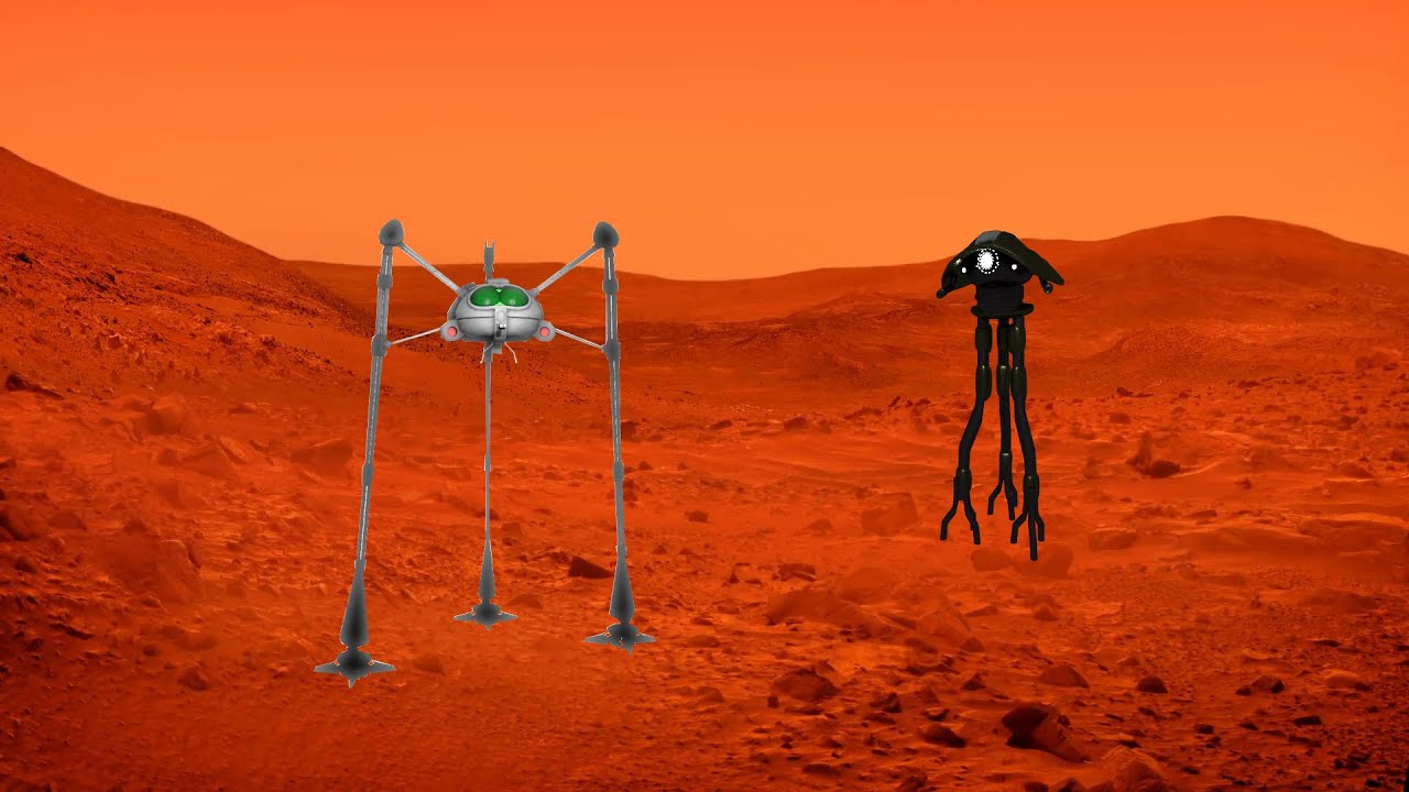 Martian tripod Vs 2005 Tripod on mars