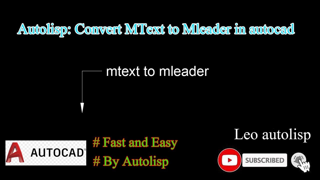 how to convert mtext to mleader in autocad