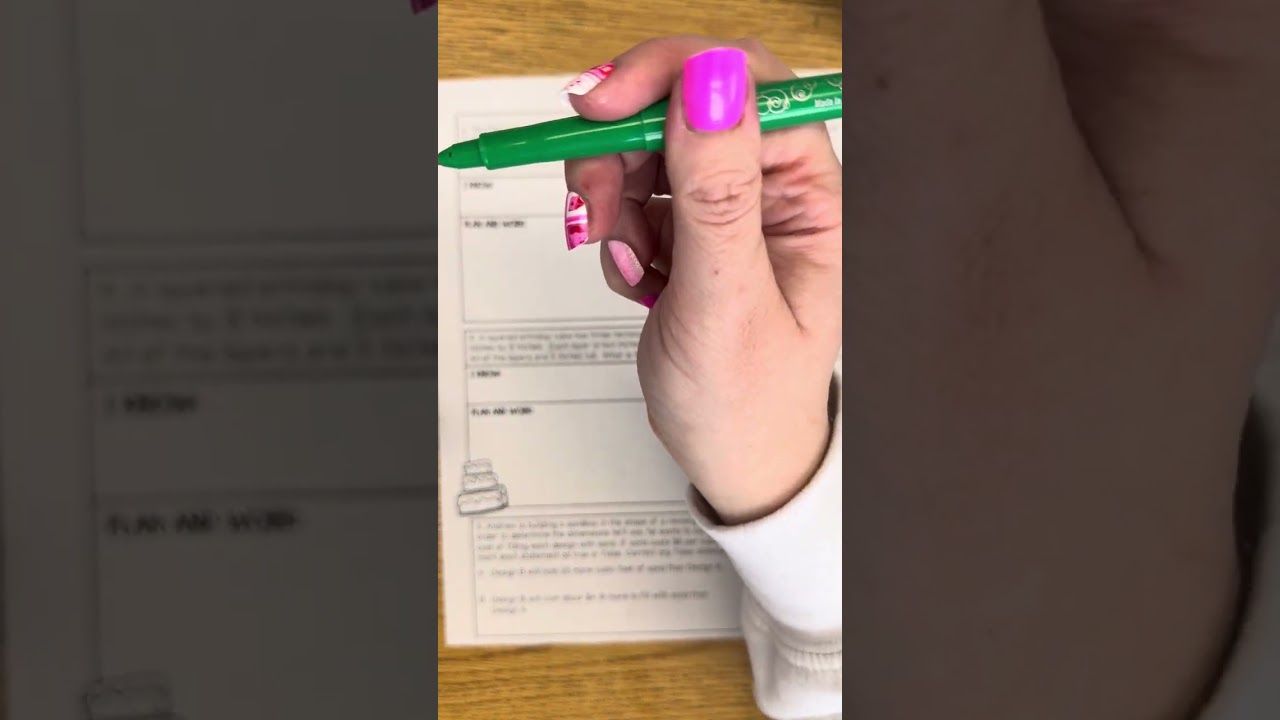 Volume Application to Real World Problems taught by Mrs. Page