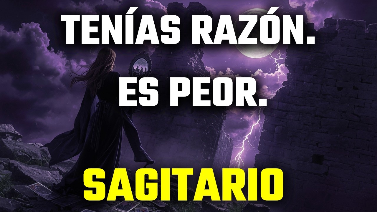 SAGITARIO♐️💥 TENÍAS RAZÓN EN DESCONFIAR… LO QUE SE REVELA AHORA CAMBIA TODO EL JUEGO
