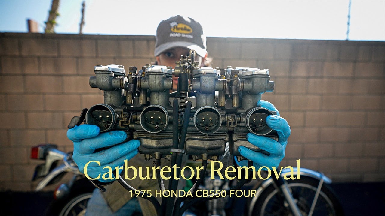 How To Remove Carburetor from Honda CB550 Four