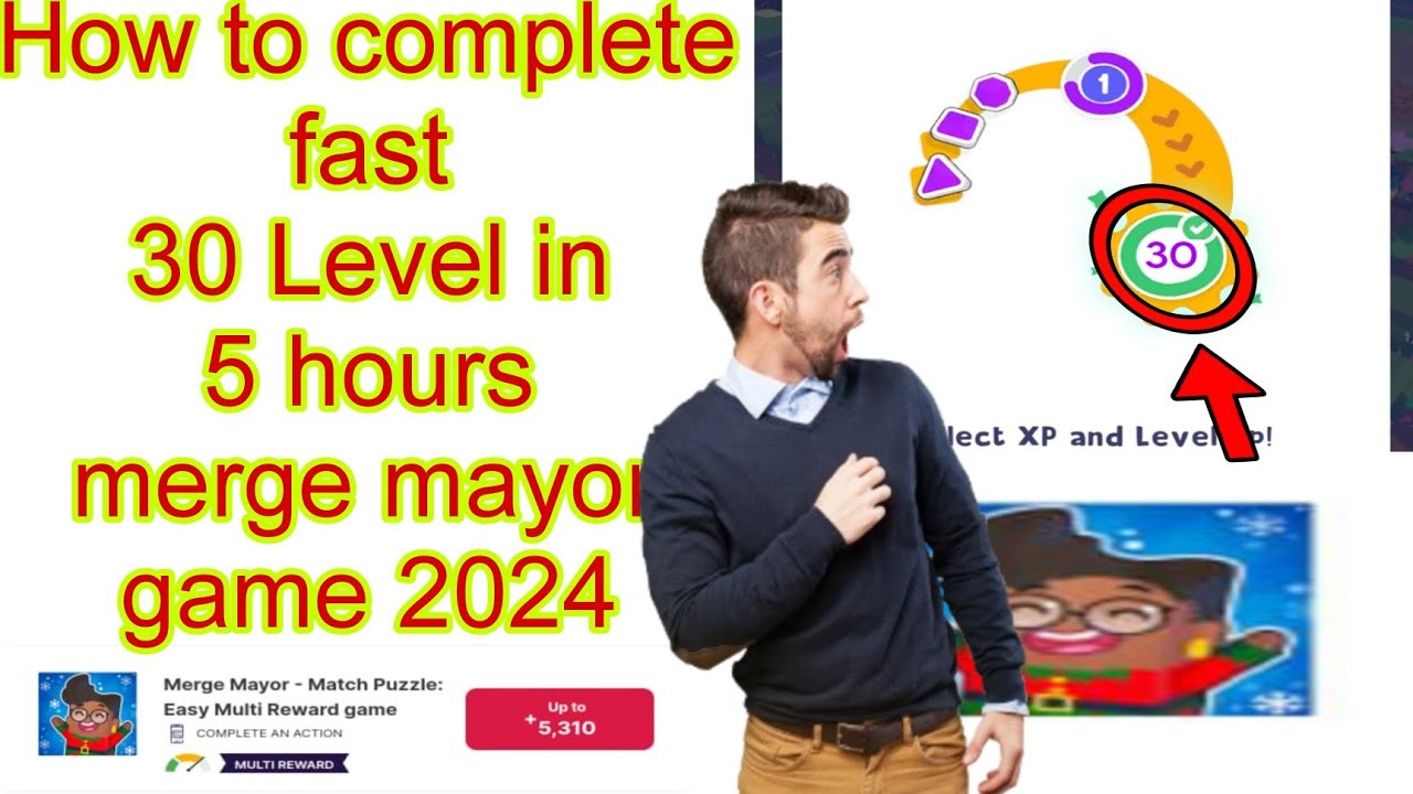 How to complete 30 Level merge mayor  game 2024 | merge mayor unlimited coins | 2024