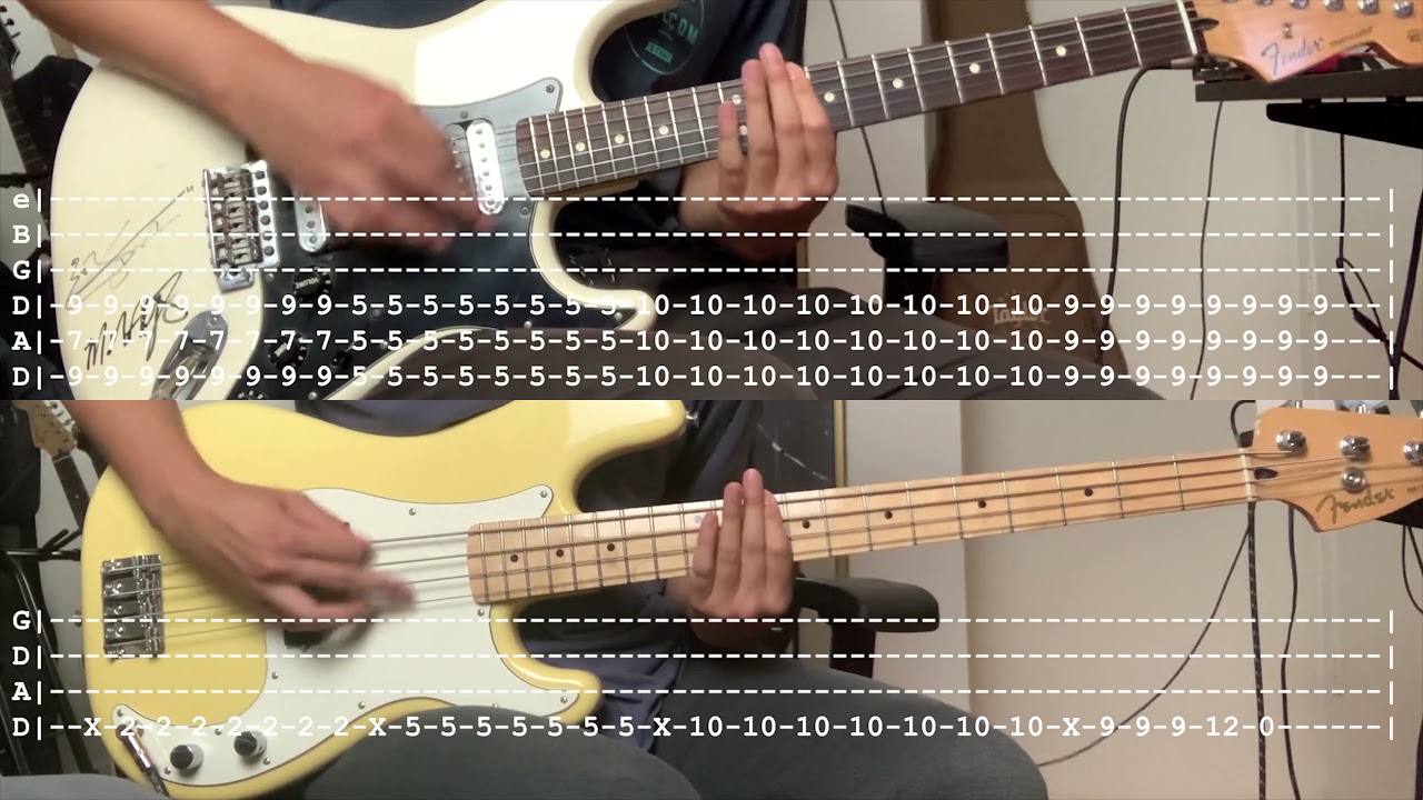 Papa Roach - Last Resort (Guitar Cover & Bass Cover w/ Tabs)