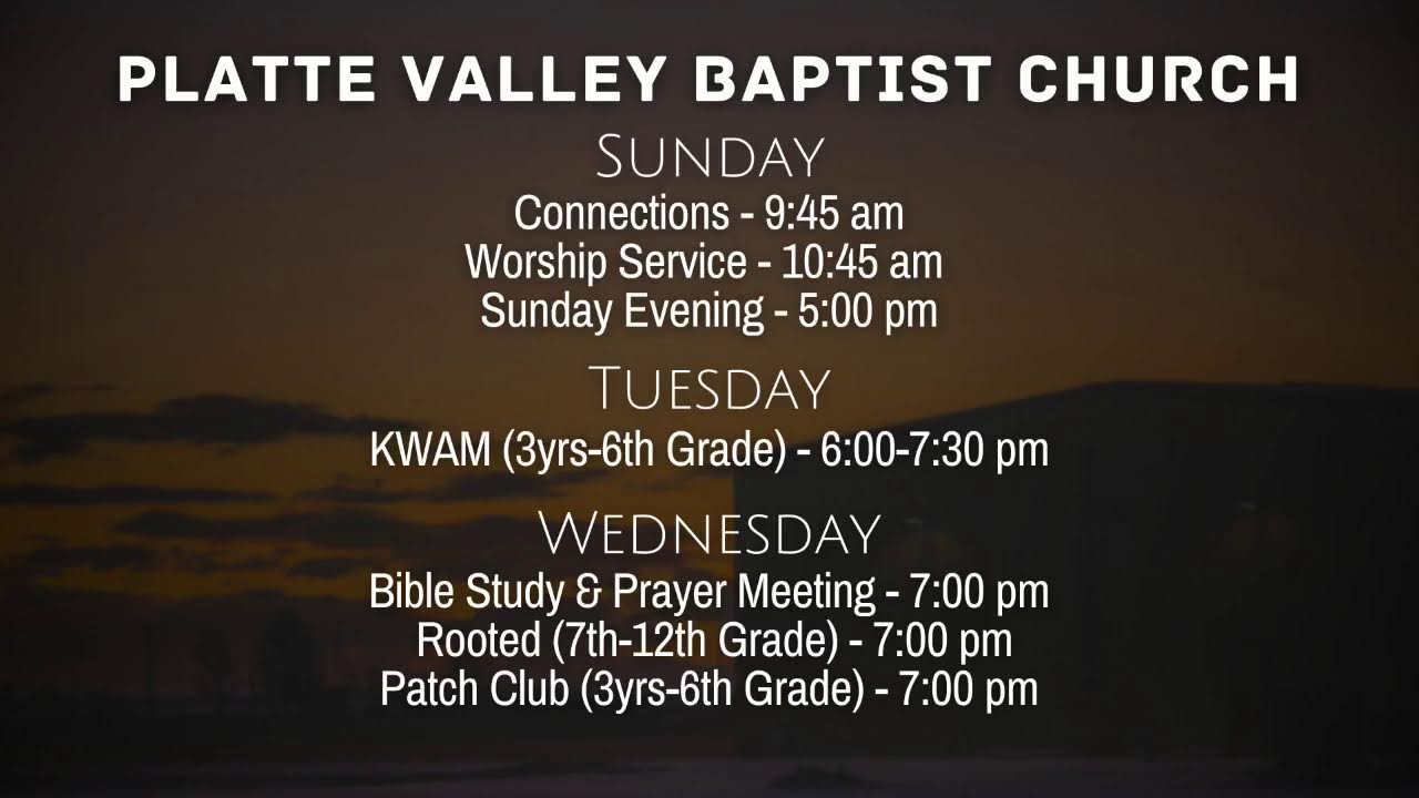 Wednesday Evening Service 2/18/2026