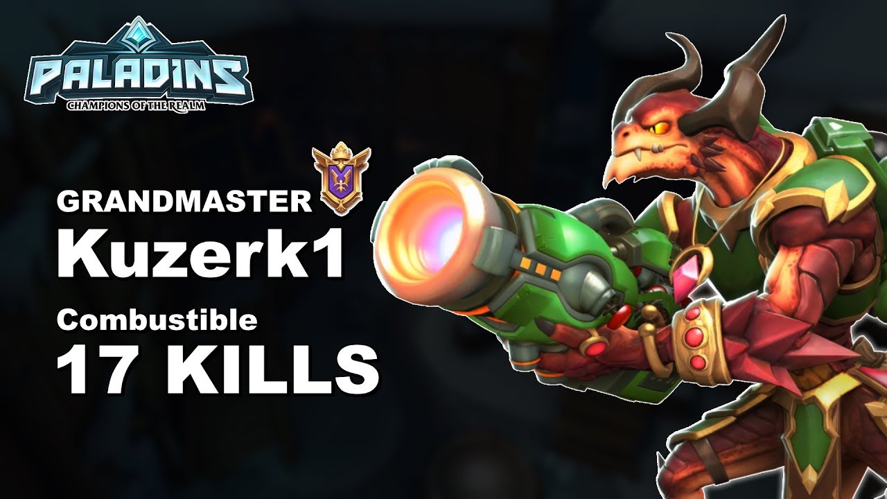 Kuzerk1 Drogoz 17 KILLS!! Paladins GM (TOP 44) Ranked Gameplay