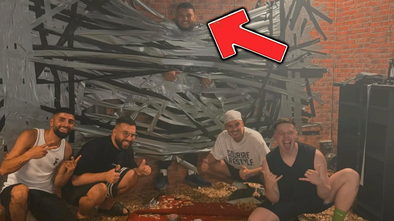 Jordan & Semih HÄNGEN Abugoku AN WAND mit Mert & Maus (Vermieter kommt)