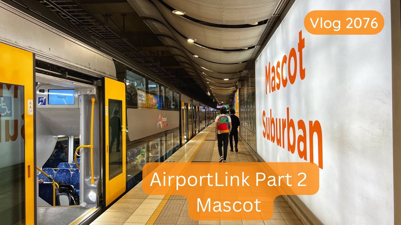 Sydney Trains Vlog 2076: AirportLink Part 2 - Mascot