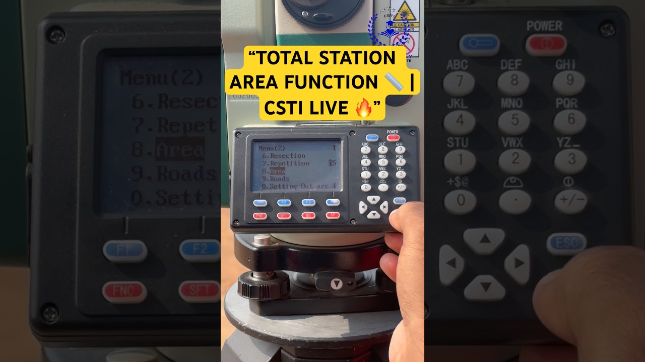 &ldquo;How to Calculate Area Using Total Station? 🤔 | CSTI Live Practical&rdquo; #TotalStation #Shoerts #CSTI
