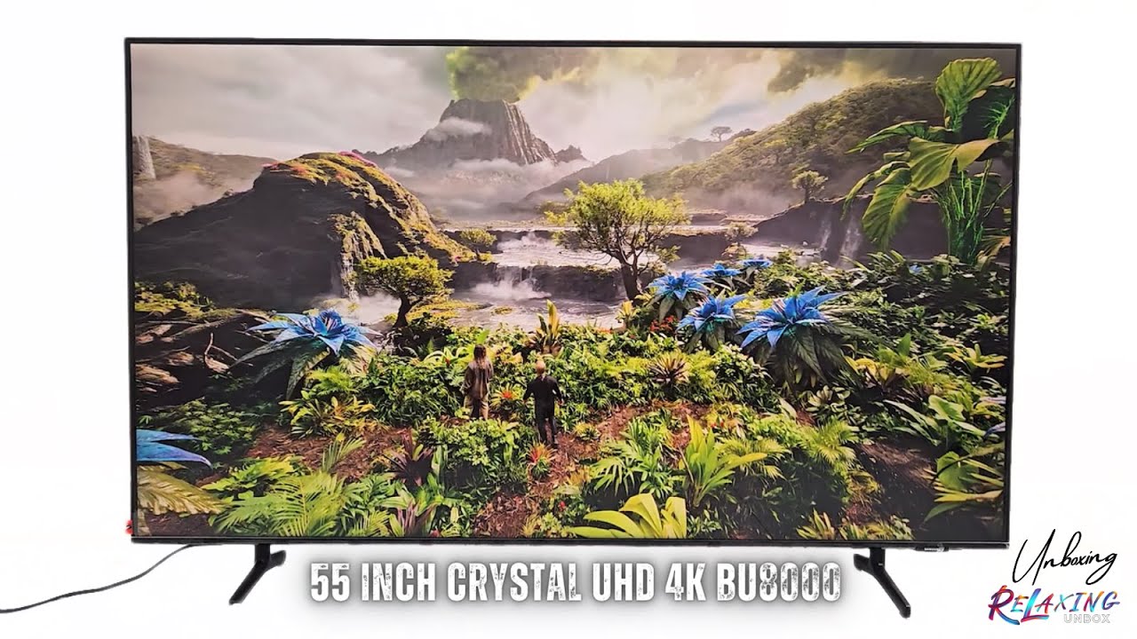 TV SAMSUNG 55 inch Crystal UHD 4K BU8000 Unboxing