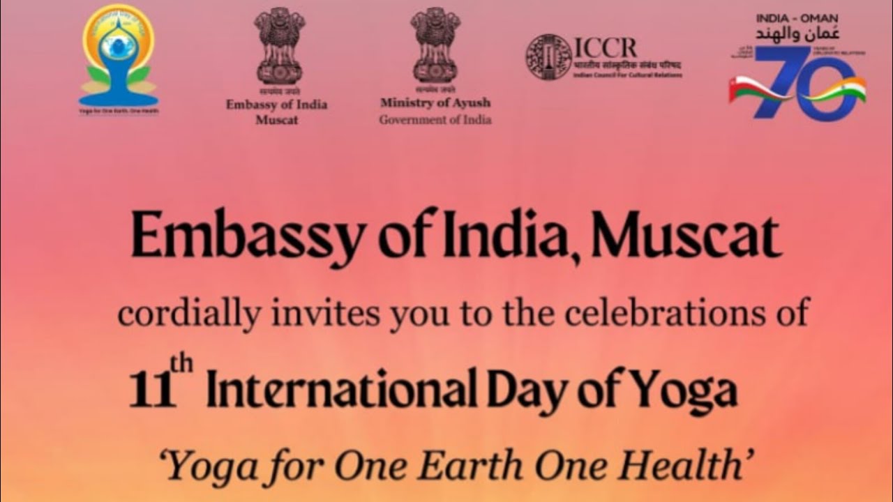 11th International day of Yoga 2025 | Indian Embassy in Oman celebrated Yoga day at Muscat Ep: 304