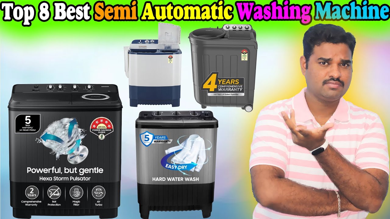 ✅ Top 6 Best Semi Automatic Washing Machine In India 2025 With Price |Budget W/C Review & Comparison